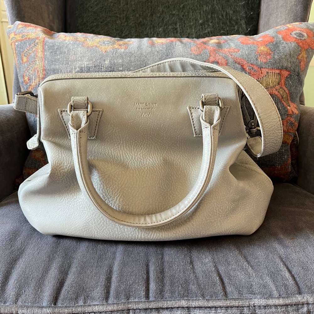 Matt & Nat Malone Doctor Handbag Satchel - Grey - Picture 16 of 16